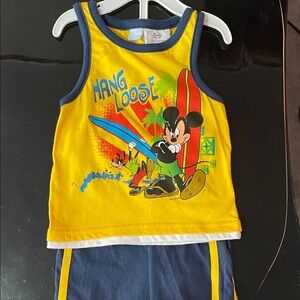 Disney Yellow and Blue Kids Matching Set